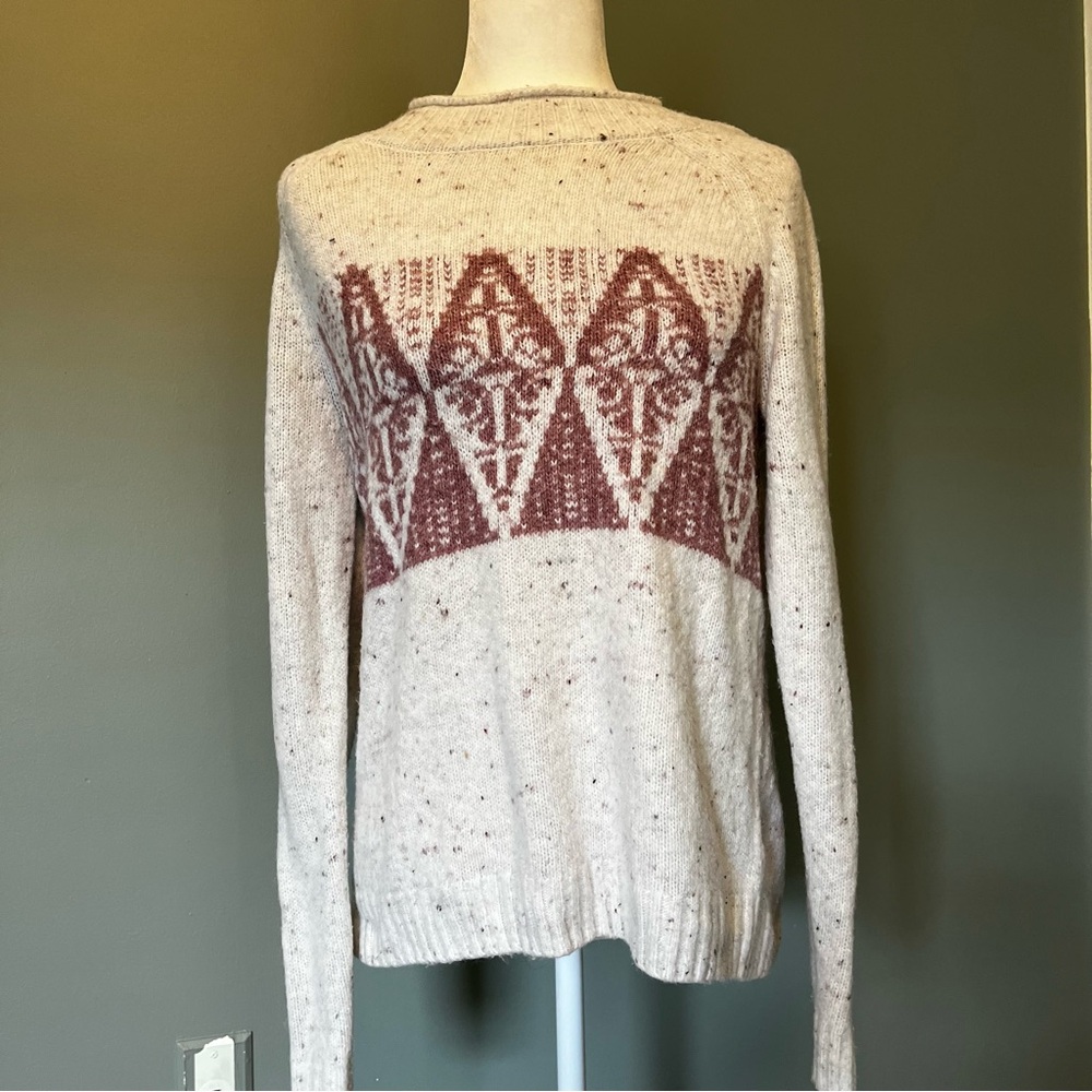 🌟Croft and barrow cream and textured sweater. Size large - Picture 2 of 8